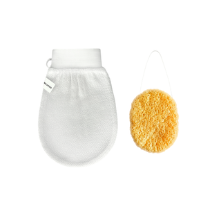 Wildpier™ Deep Exfoliating Glove and Turmeric Konjac Sponge Bundle