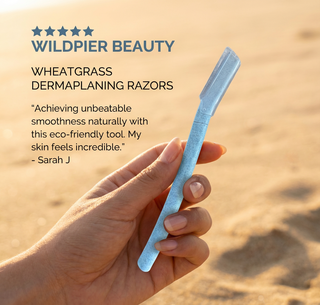 Wildpier Beauty dermaplaning razor wheatgrass 
