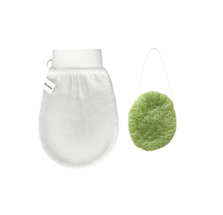 Wildpier™ Deep Exfoliating Glove and Aloe Konjac Sponge Bundle