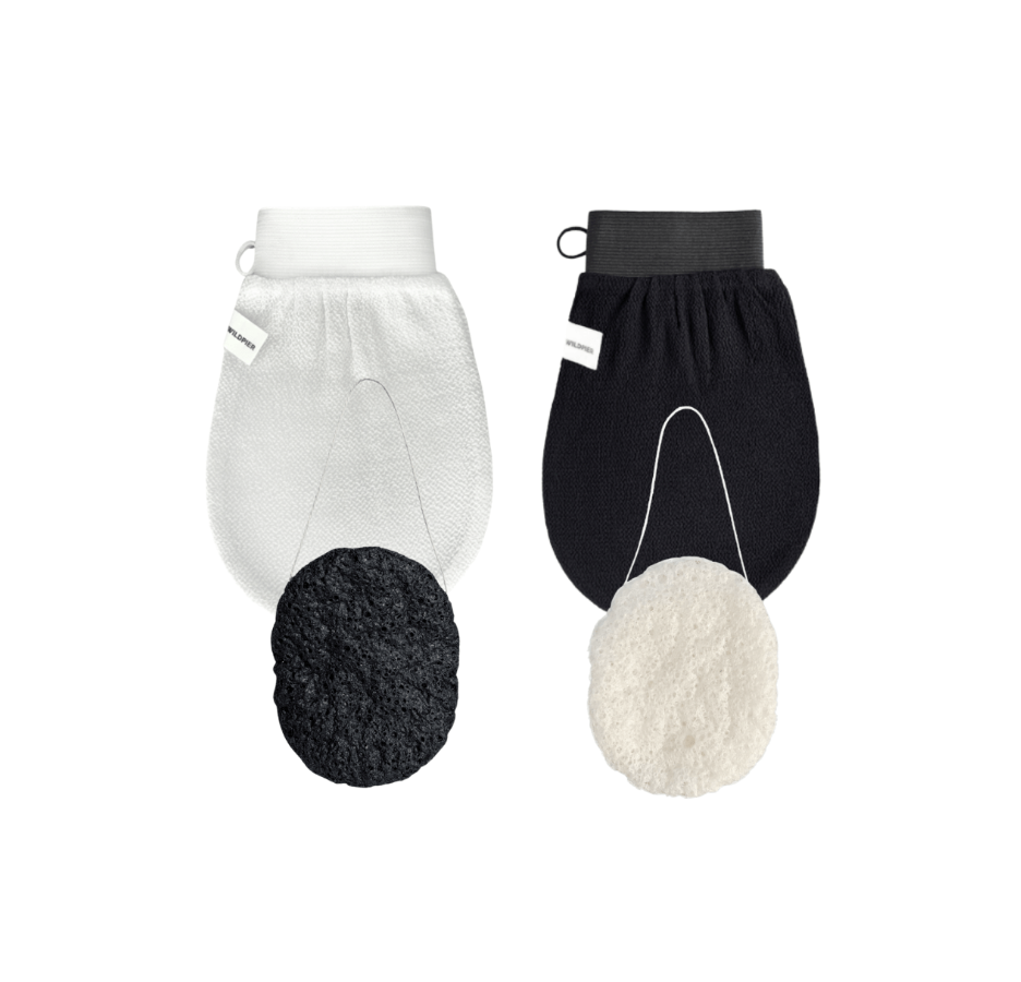 Wildpier™️ Deep Exfoliating Glove and Konjac Sponge Double Bundle - Wildpier Beauty