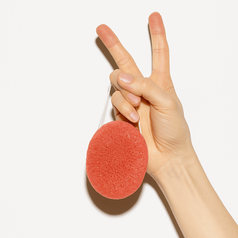 French Pink Clay Konjac Sponge